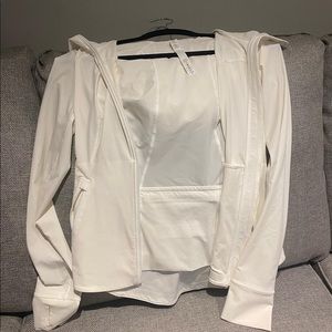 White Lululemon jacket